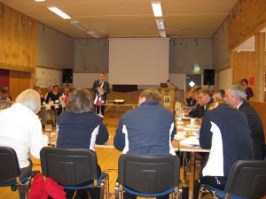 gedurende het symposium